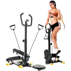 Twist Stair Stepper Machine with Resistance Bands