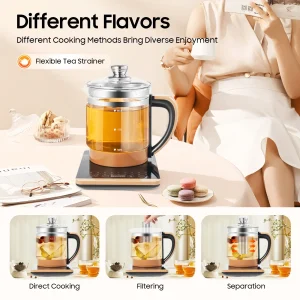 1.8L Electric Water Kettle Multifunctional Hot Tea Maker