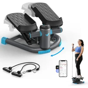 Twist Stair Stepper Exercise Equipment with Resistance Bands